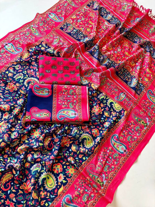 Soft Pashmina Fabric Saree