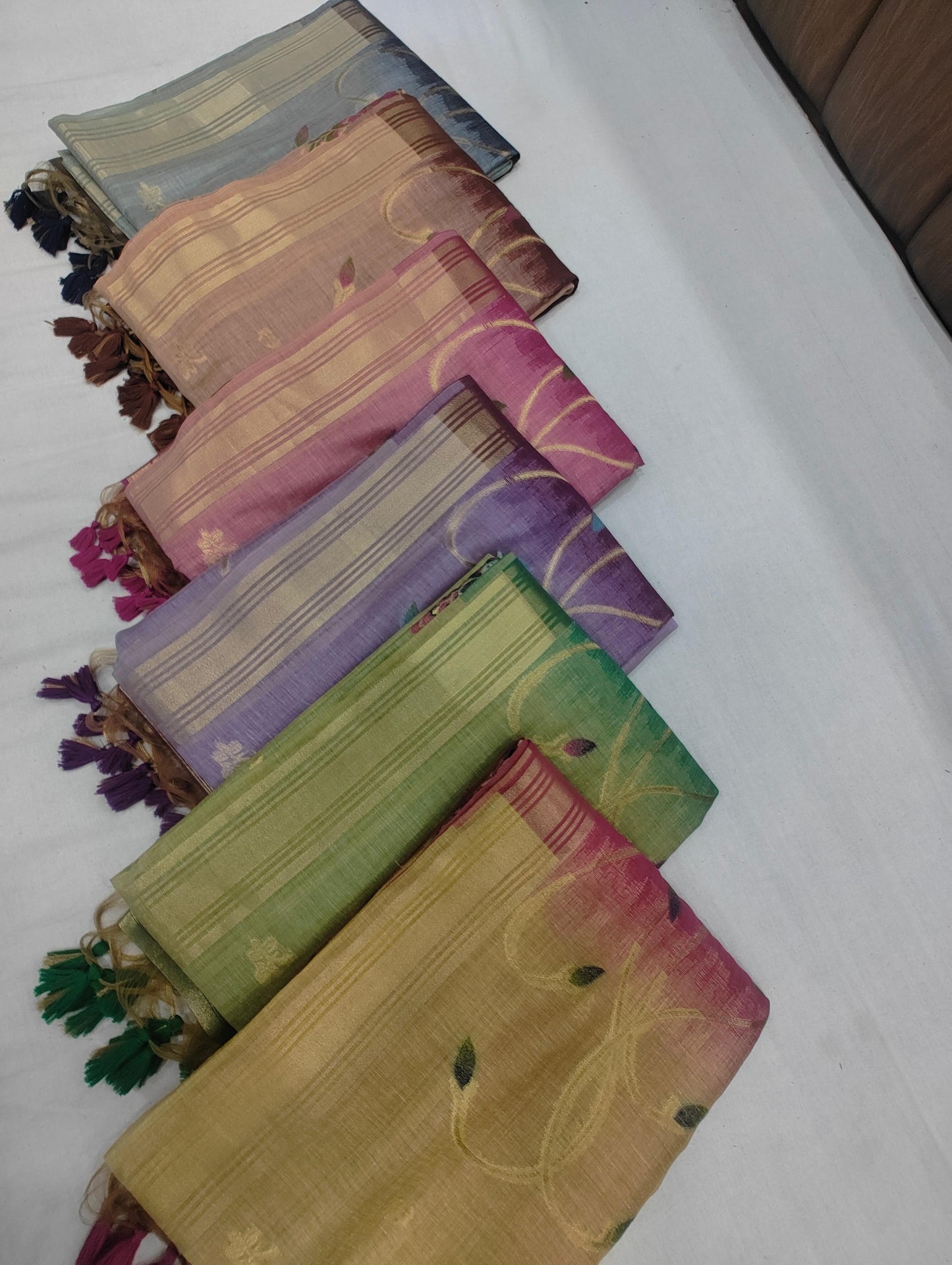 Soft Muga Cotton Saree