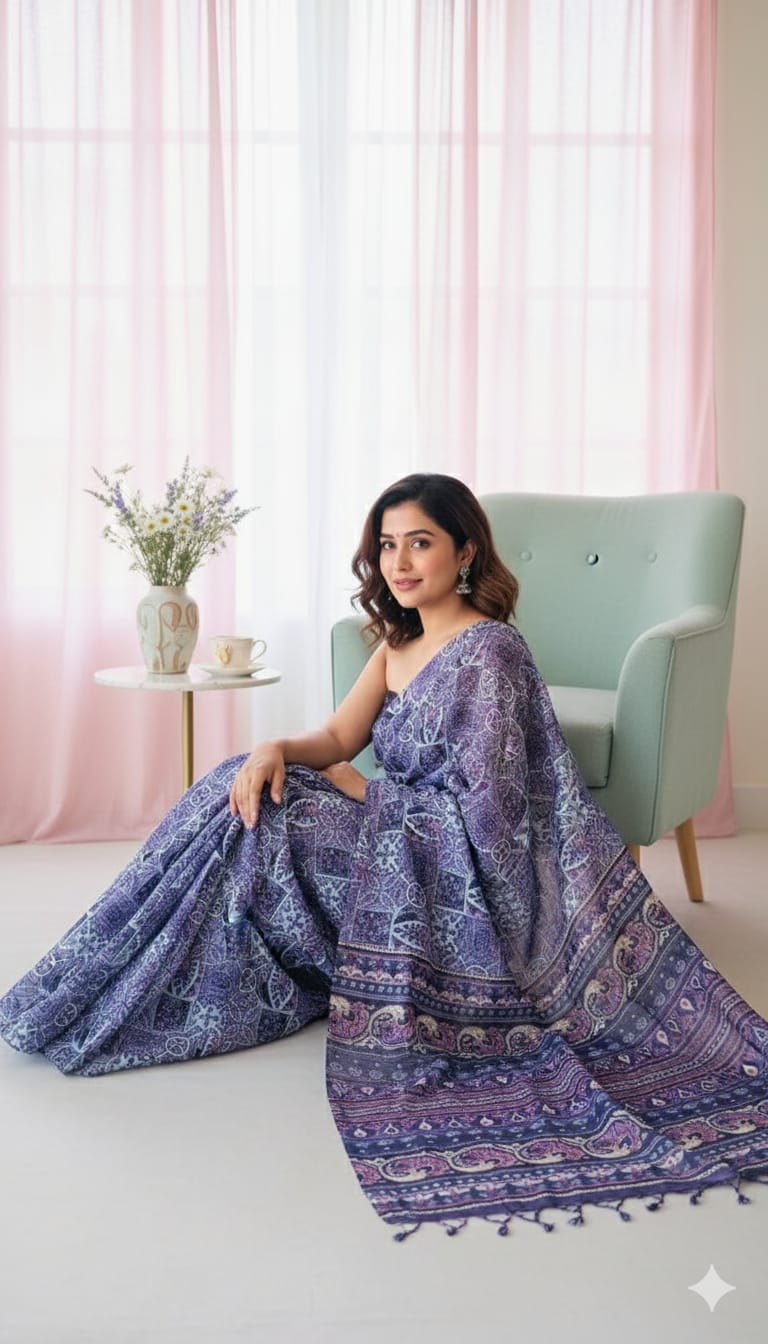 Linen Silk Cotton Saree