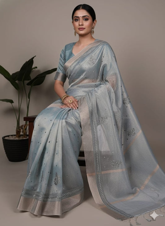 Poly Shimmer Saree