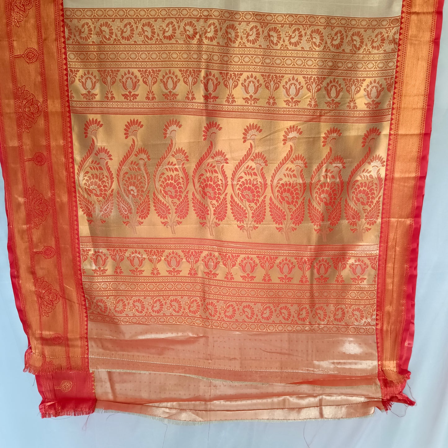 Silk Sari/Saree Tissue silk Kanjivaram Style Festive Partywear Unstitched Blouse pc
