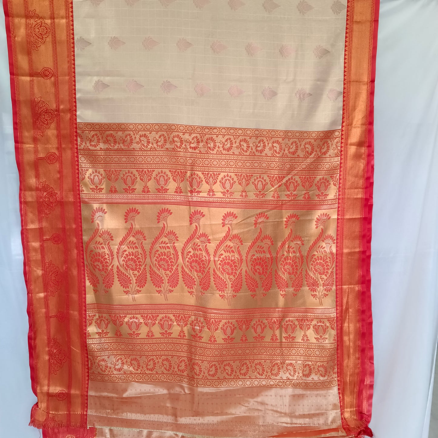 Silk Sari/Saree Tissue silk Kanjivaram Style Festive Partywear Unstitched Blouse pc