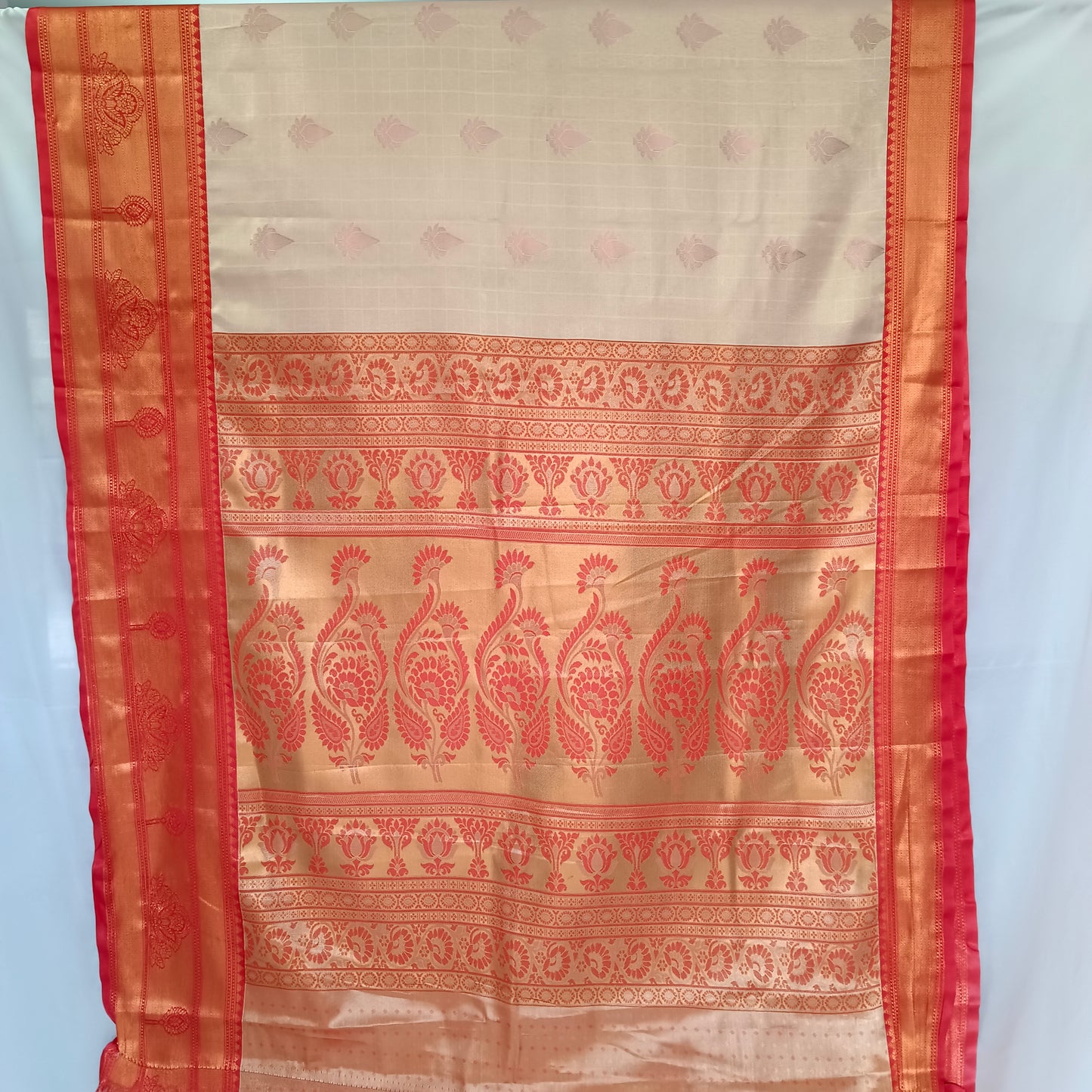 Silk Sari/Saree Tissue silk Kanjivaram Style Festive Partywear Unstitched Blouse pc