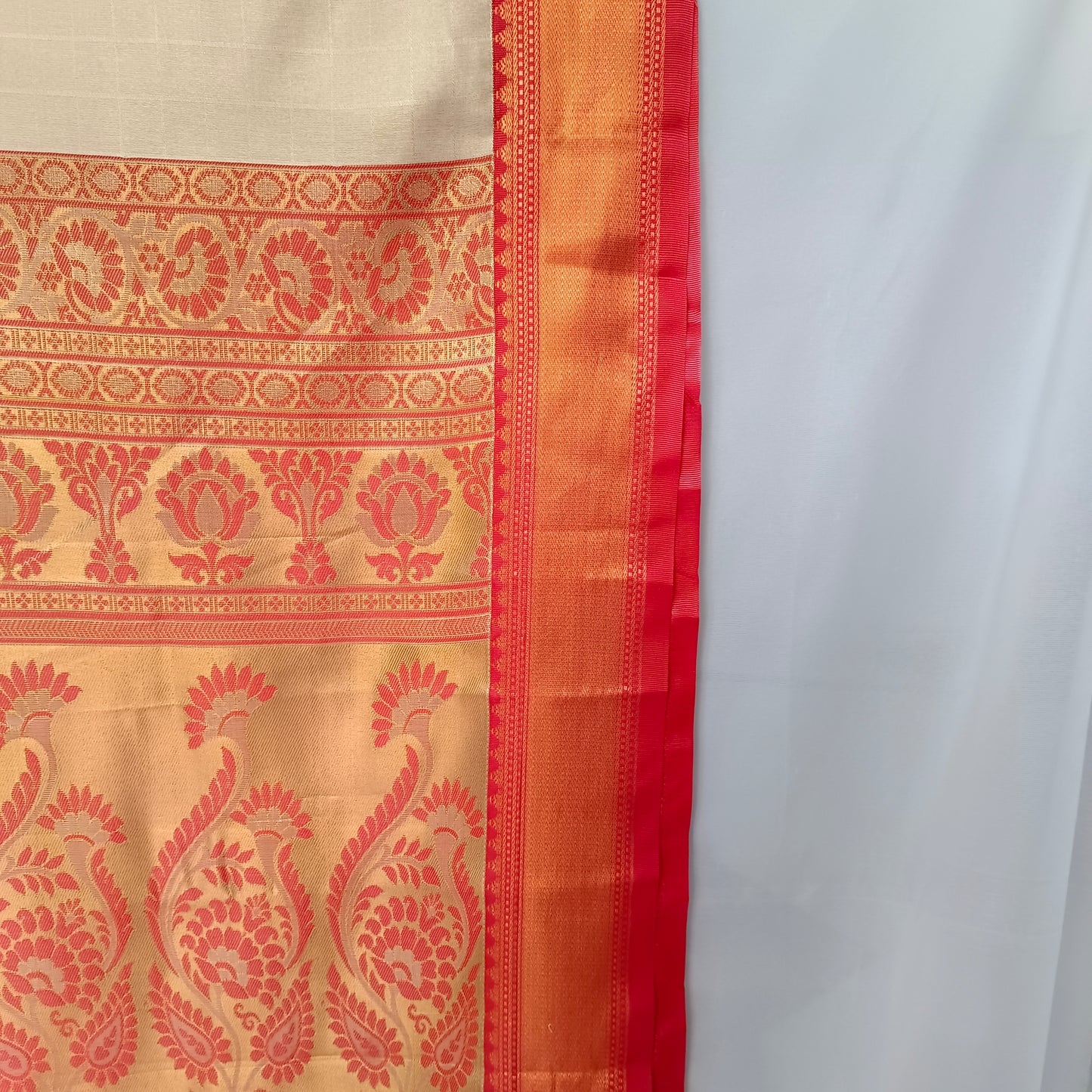Silk Sari/Saree Tissue silk Kanjivaram Style Festive Partywear Unstitched Blouse pc