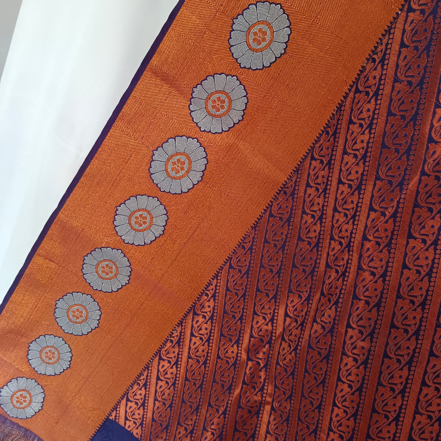Cotton Silk Saree/Sari Kanjivaram Style Partywear Saree