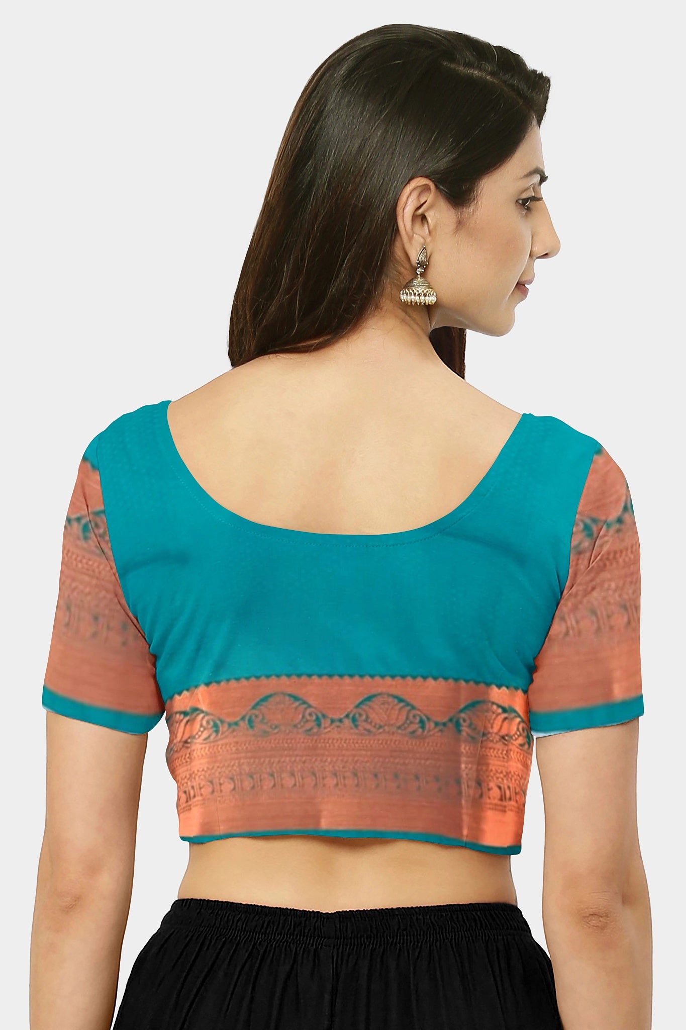 Sari Soft Silk Saree Indian Weaving Kanjivaram Style