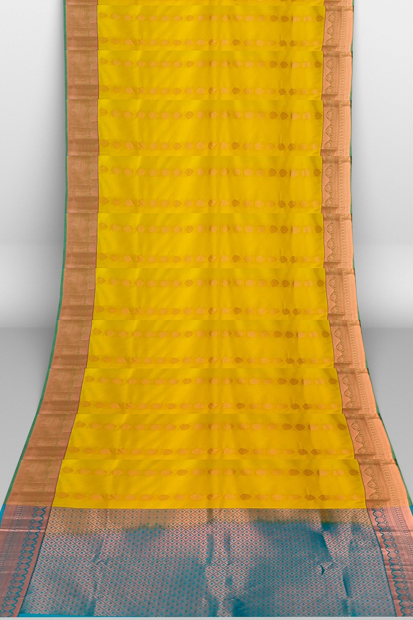 Sari Soft Silk Saree Indian Weaving Kanjivaram Style