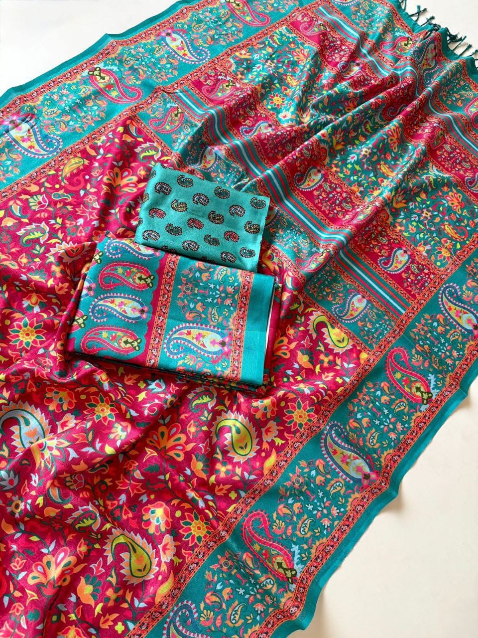Soft Pashmina Fabric Saree