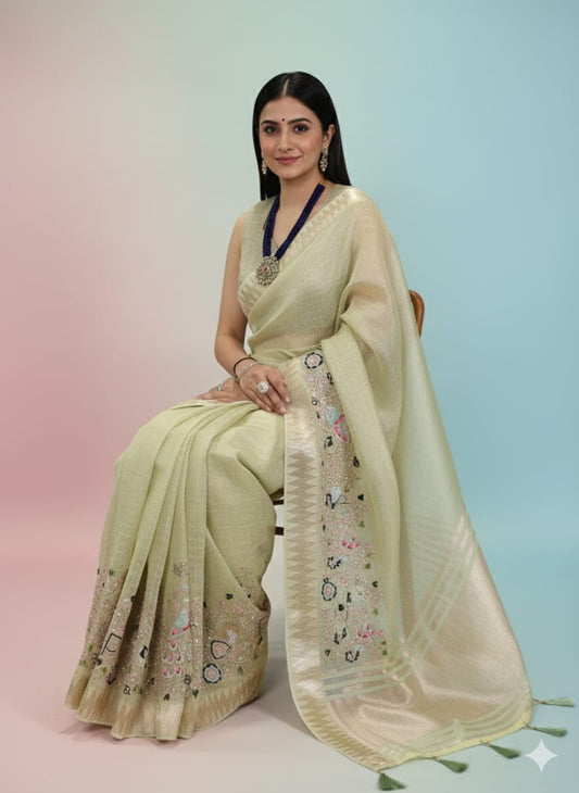 Zari Kota Tissue Saree