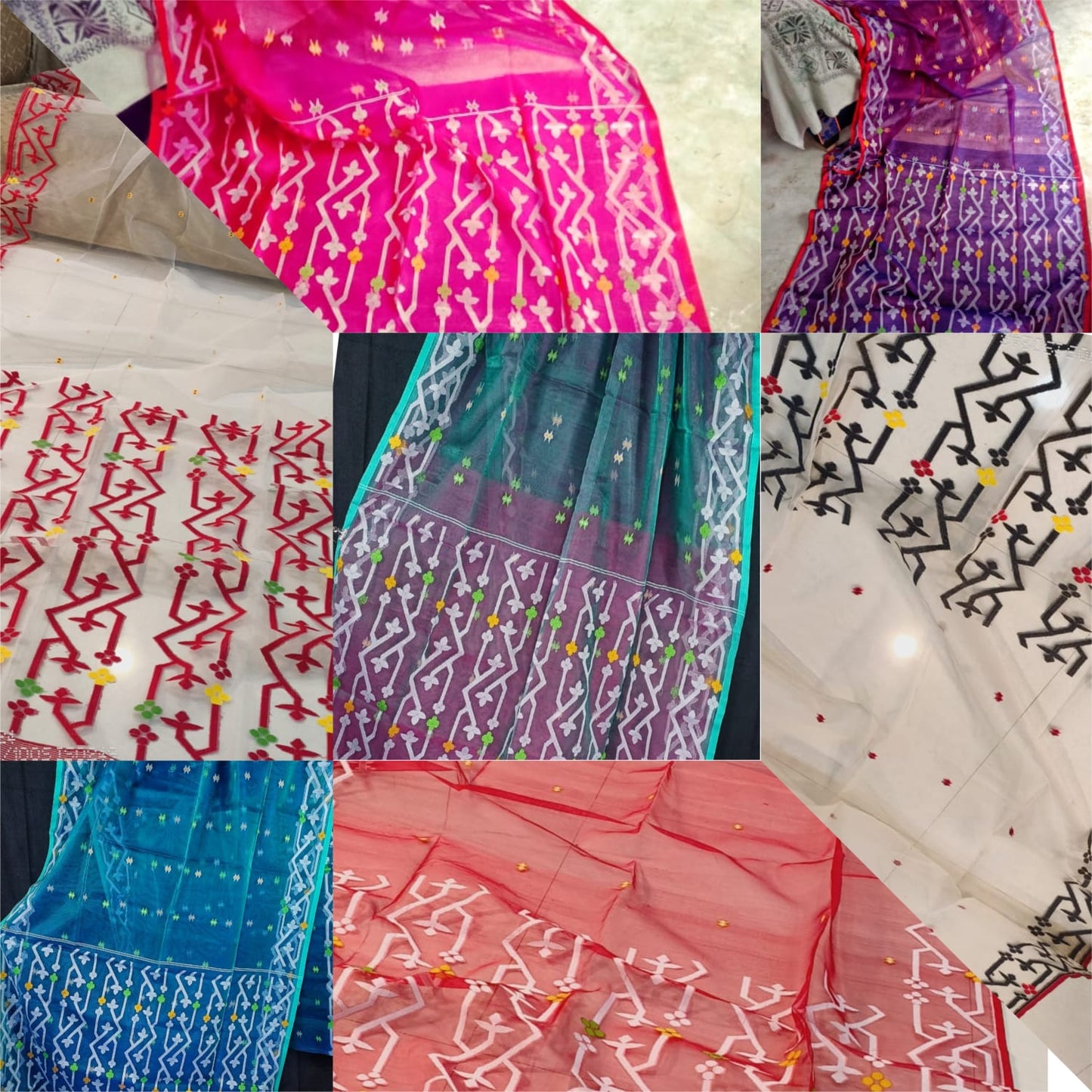 Mina Muslin Banarasi Saree
