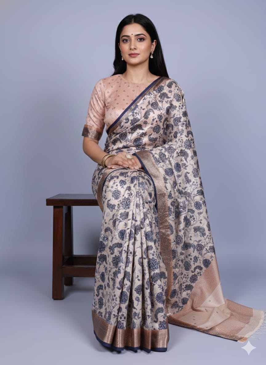 Tasar Silk Saree