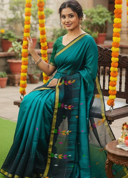 Pure Ikkat Handloom Cotton Saree