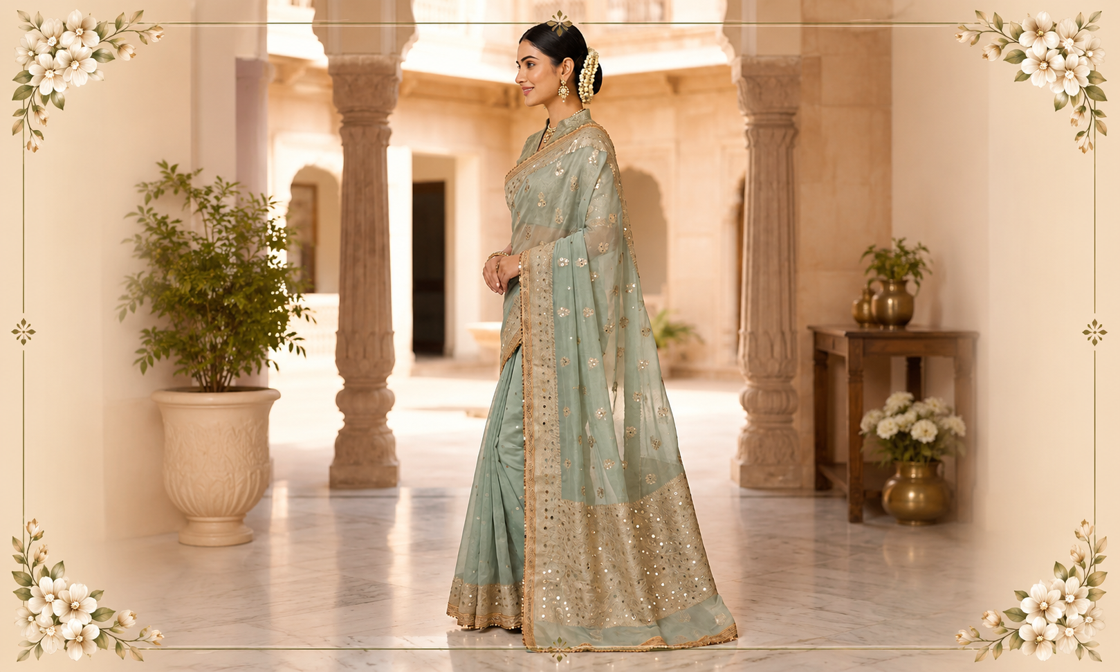 Organza Saree