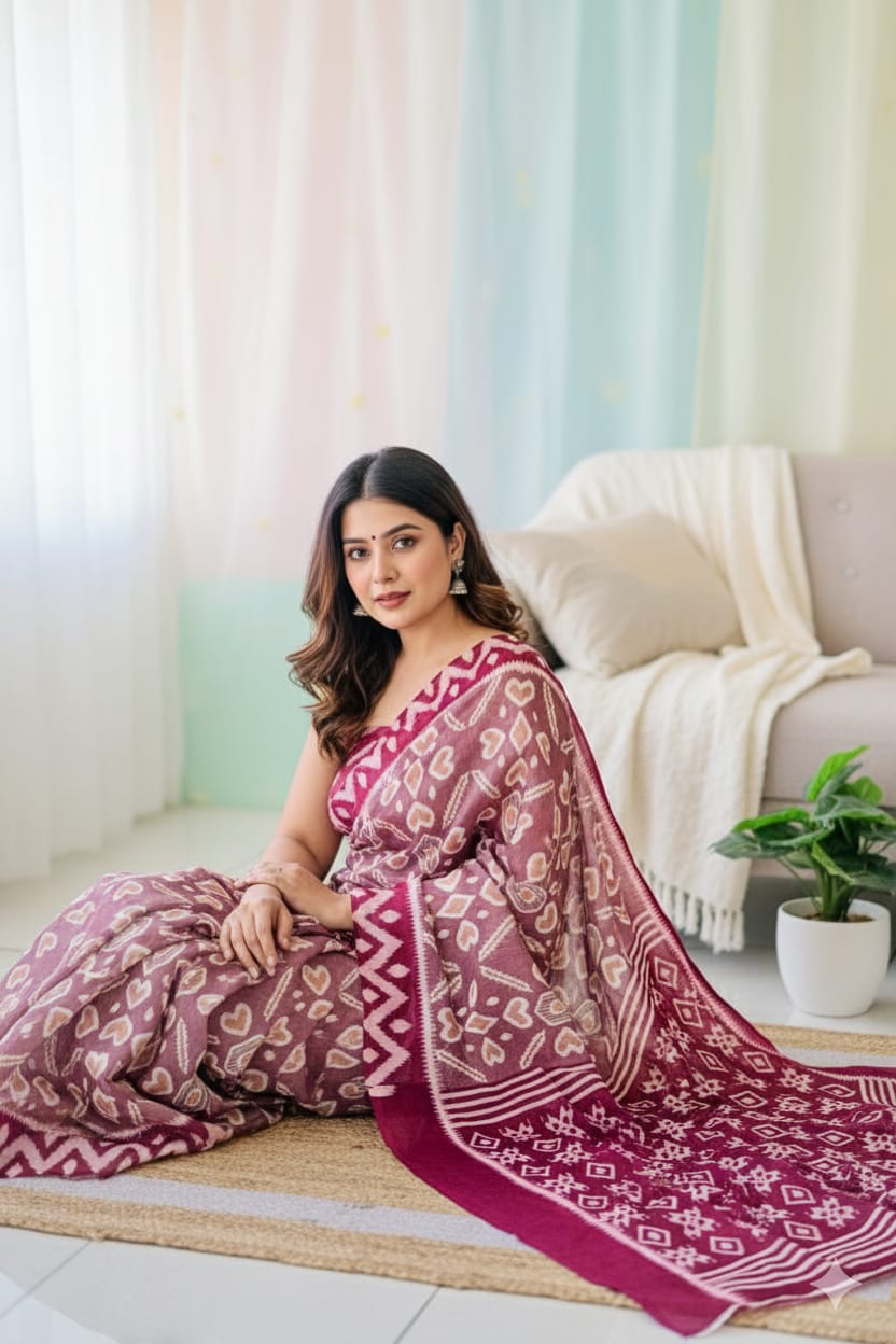 Linen Silk Cotton Saree