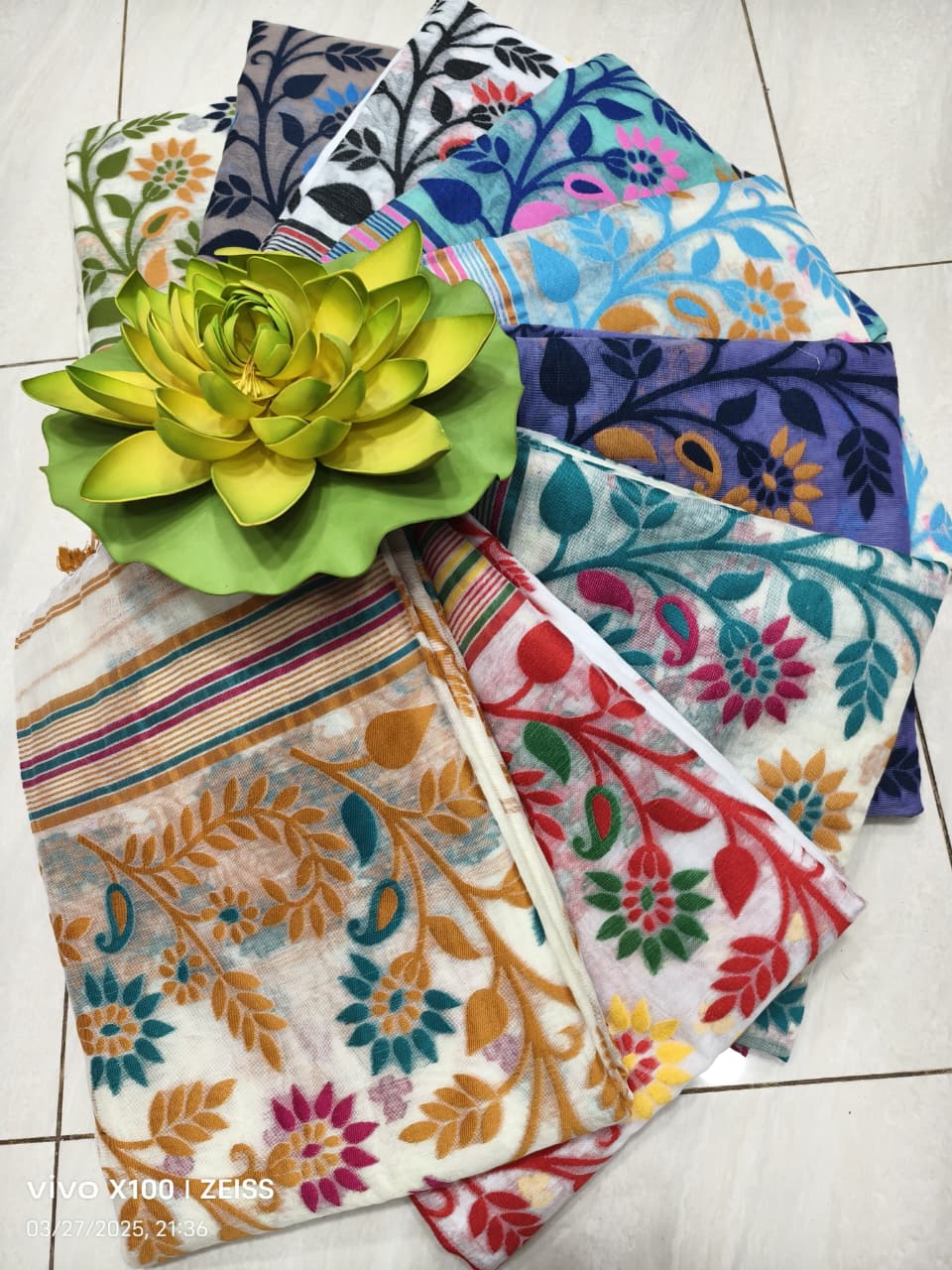 Resham Dhakai Jamdani Saree