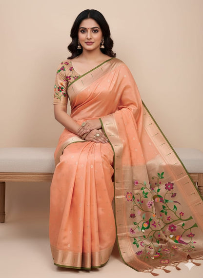 Paithani Heavy Tissue Saree