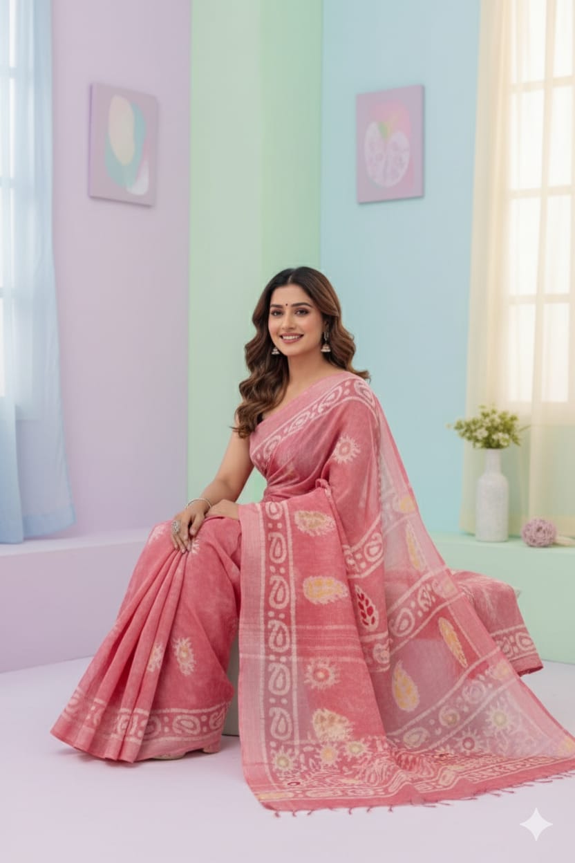 Linen Silk Cotton Saree