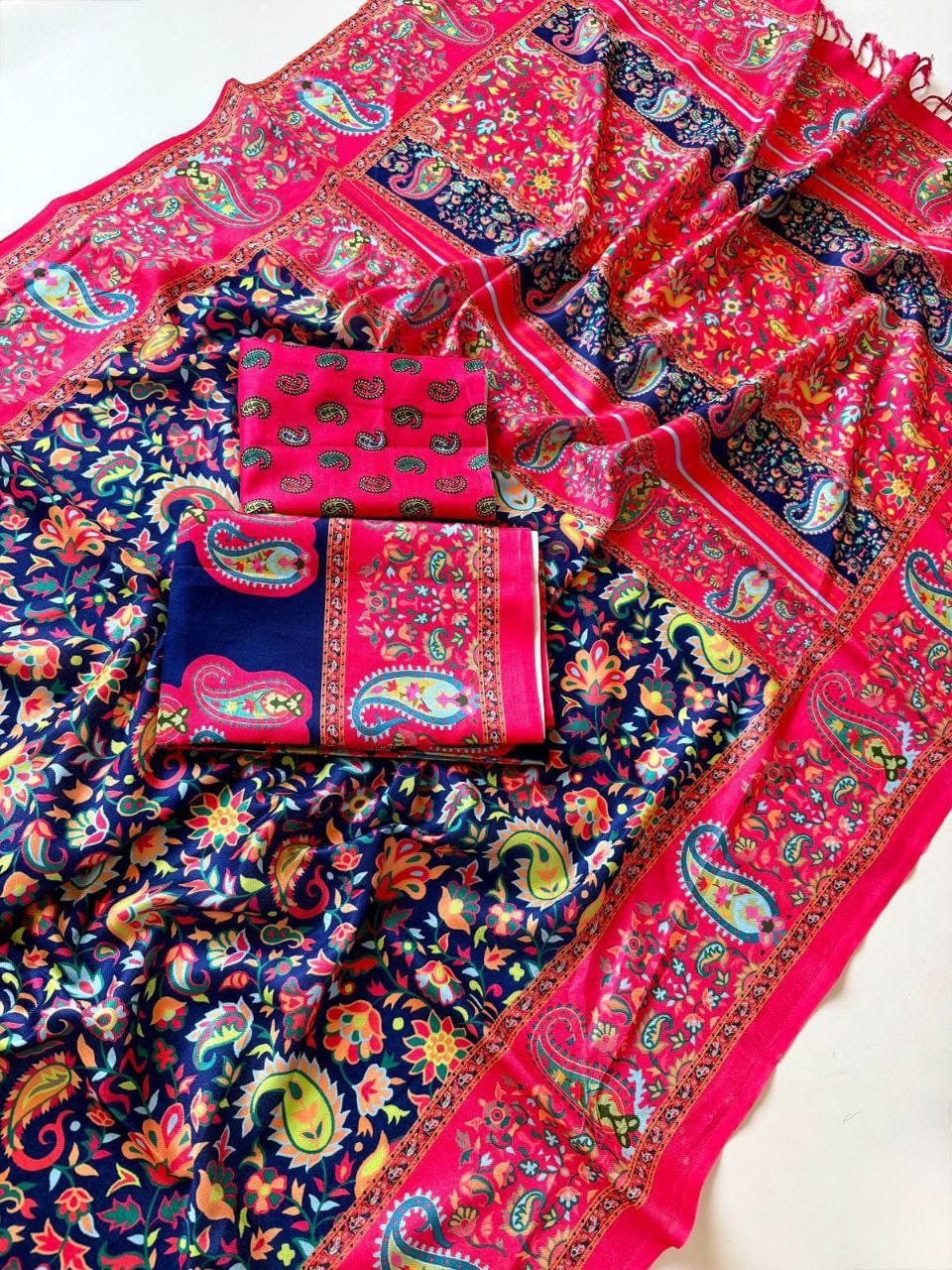 Soft Pashmina Fabric Saree