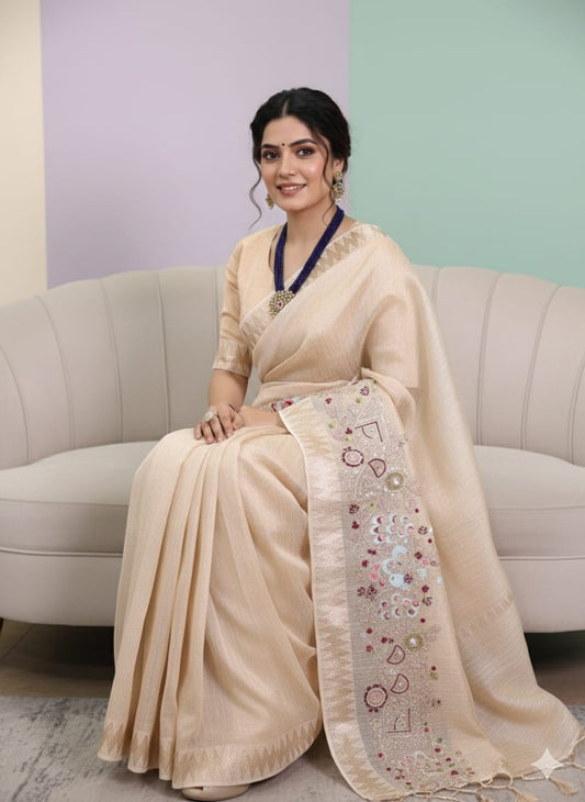 Zari Kota Tissue Saree