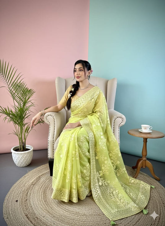 Heavy Organza Silk Saree