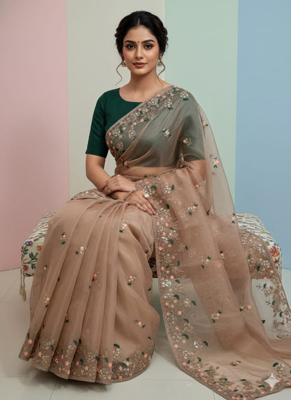 Soft Organza Fabric Saree