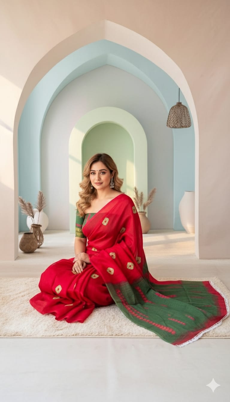 Linen Silk Cotton Saree