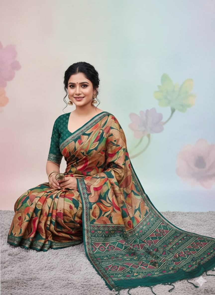 Soft Tussar Silk Saree