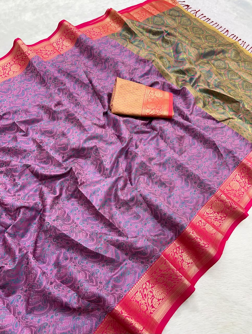 Banarasi Pashmina Silk Saree (D-0311)