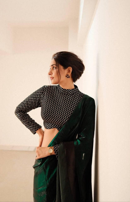 Premium Space Silk , Shine Saree/Sari