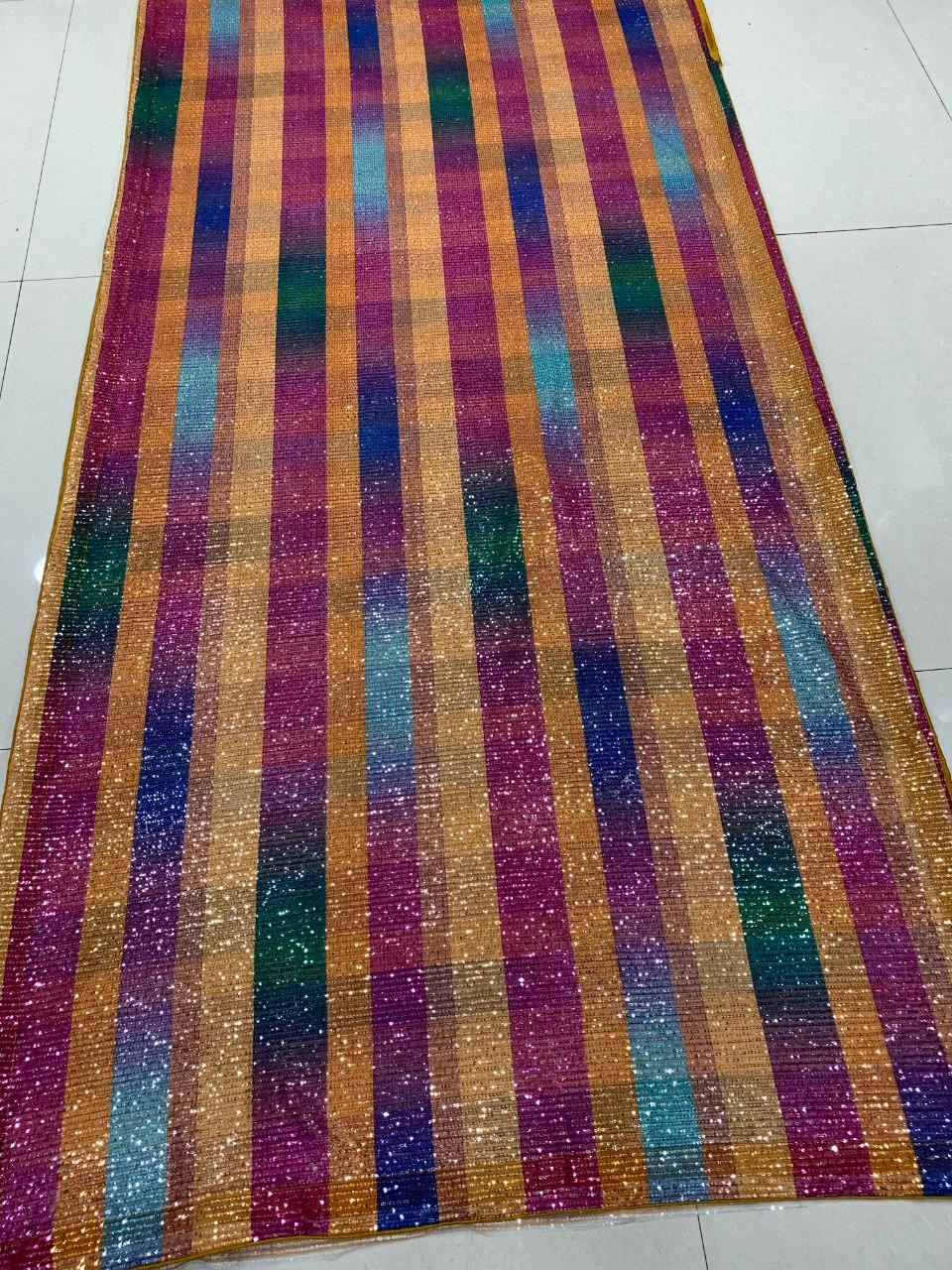 FULL HEAVY SEQUINS SAREE WITH WORK AND SOFT SILK BLOUSE