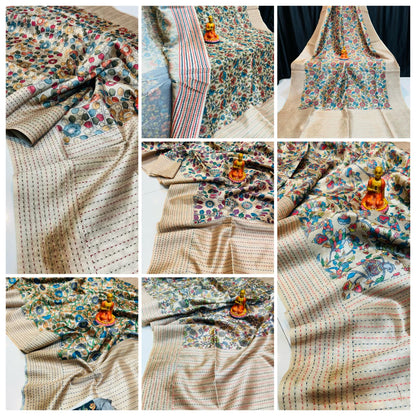 Tassar Katha Silk Saree