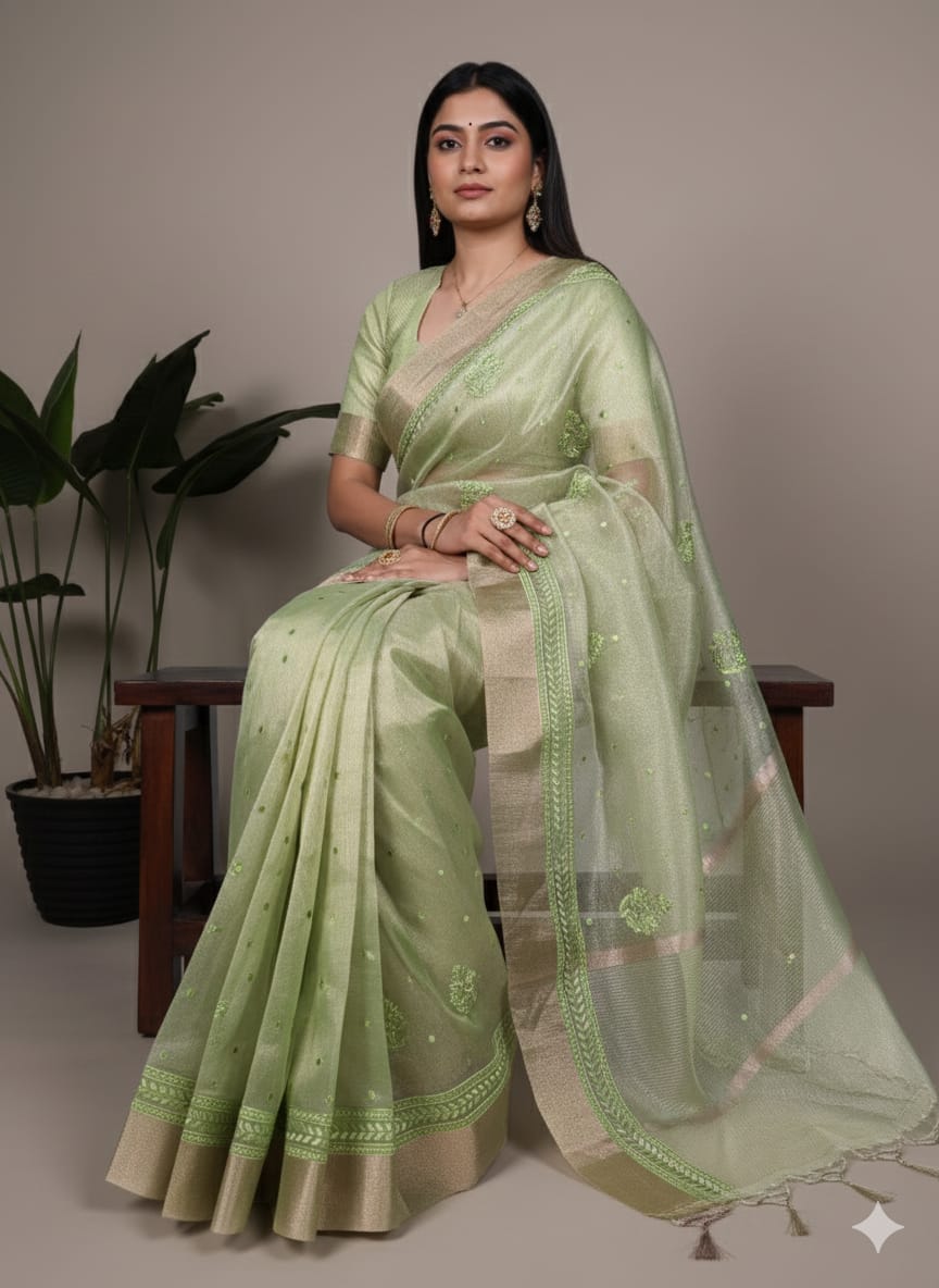 Poly Shimmer Saree