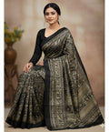 Gaji Silk Ajrakh Saree