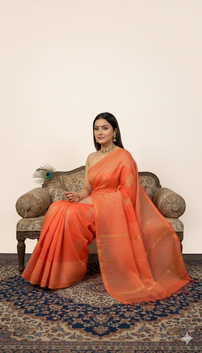 Soft Chanderi Silk Saree