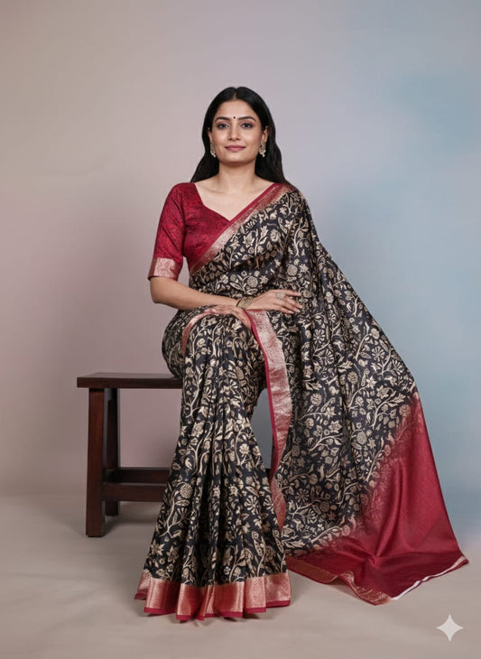 Tasar Silk Saree