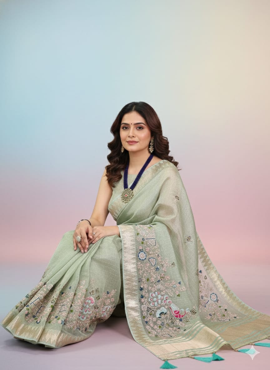 Zari Kota Tissue Saree