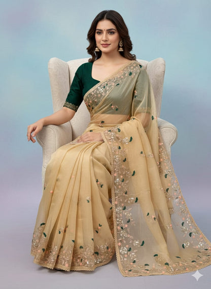 Soft Organza Fabric Saree