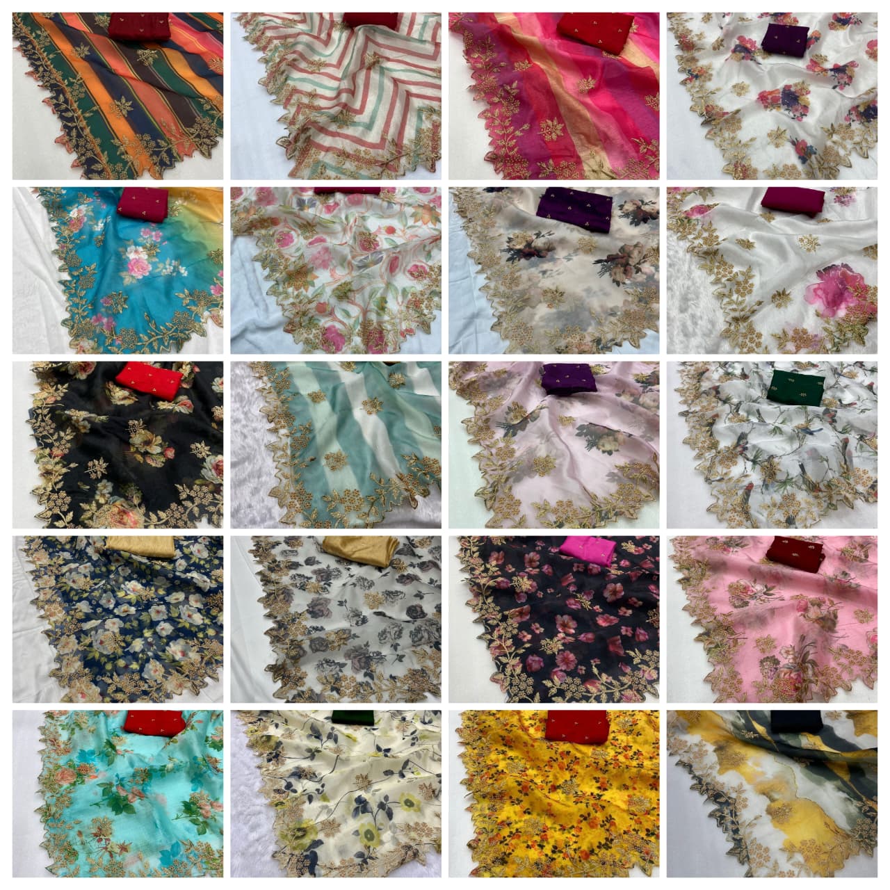 Pure Khadi Organza Saree (D-0311)