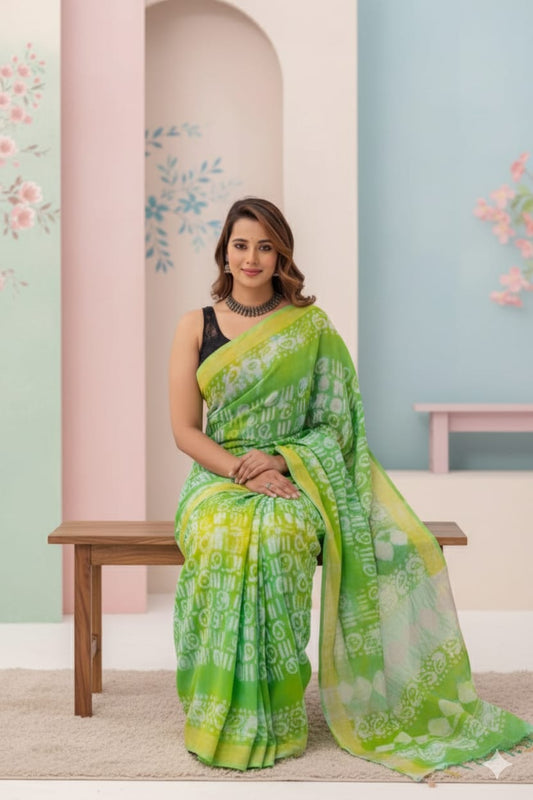 Linen Silk Cotton Saree