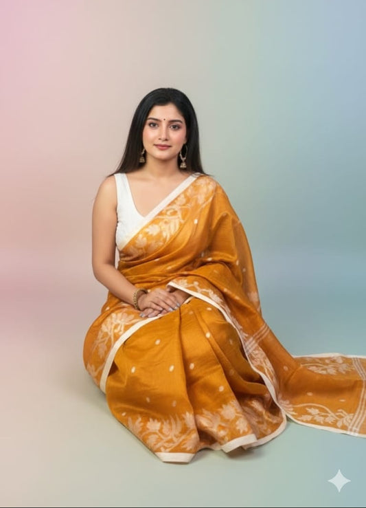 Pure Raga Tissue Jamdani Saree