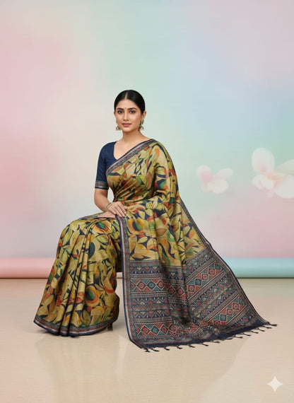 Soft Tussar Silk Saree