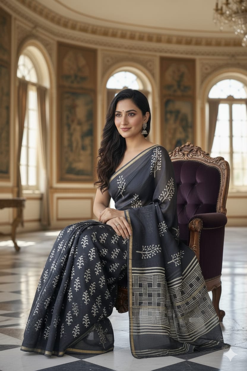 Soft Chanderi Silk Saree