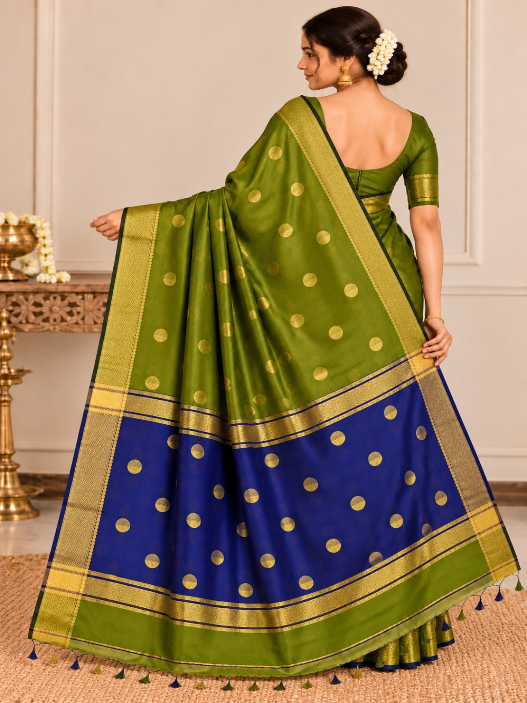 Zari Maheshwari Silk Cotton Saree