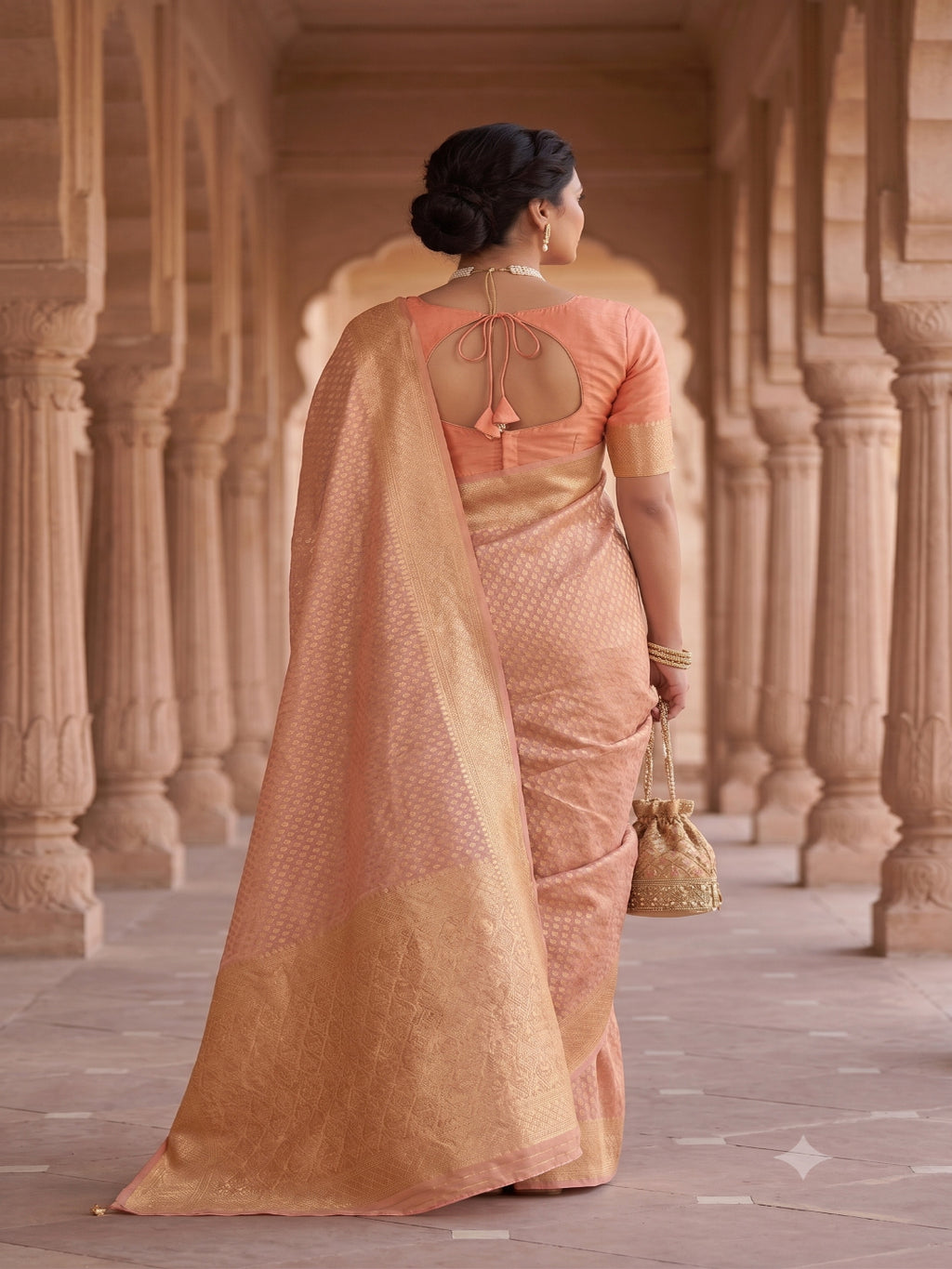 Woven Design Zari Organza Silk Saree
