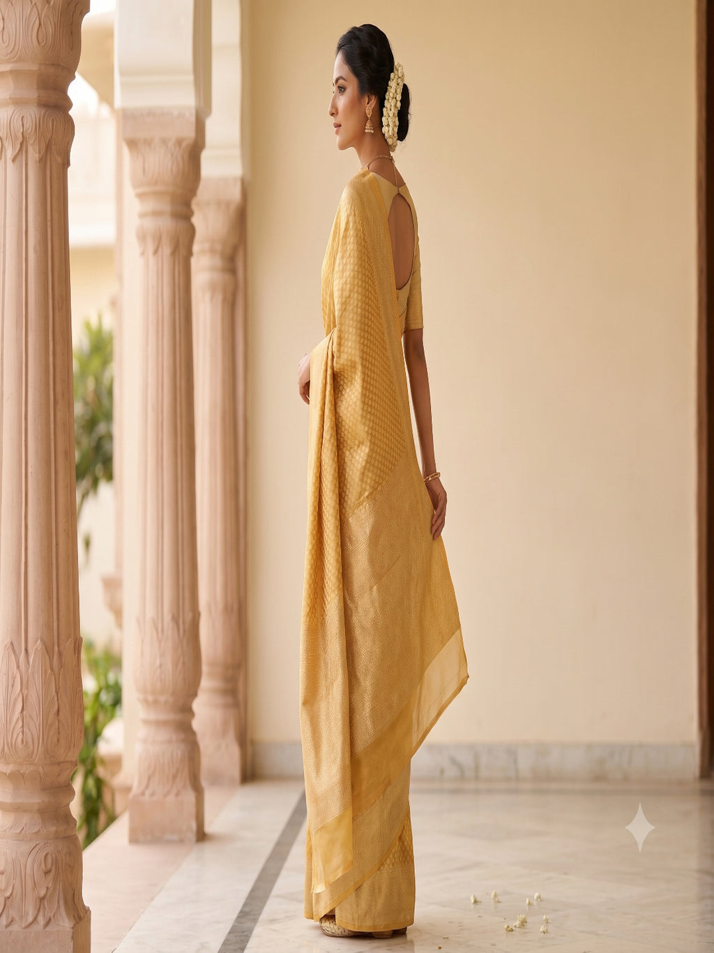 Woven Design Zari Organza Silk Saree