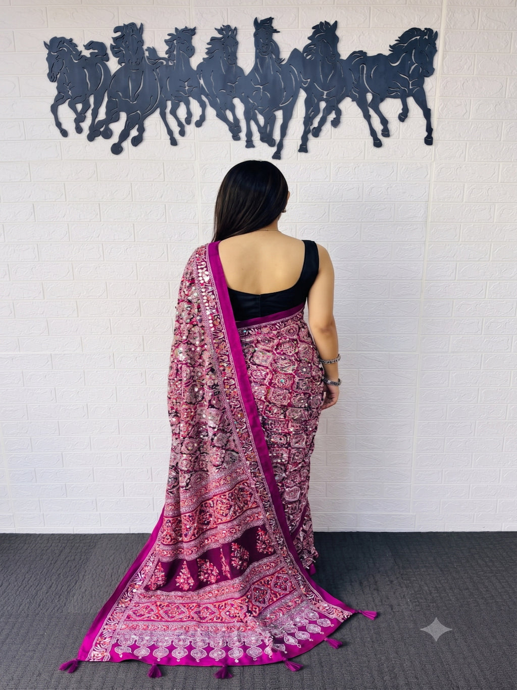 Soft Heavy Mall Cotton Pink Silk Sarees