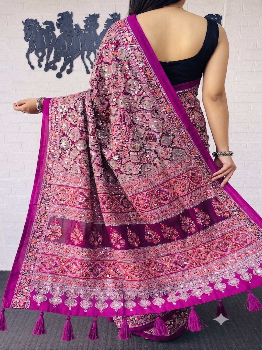 Soft Heavy Mall Cotton Pink Silk Sarees