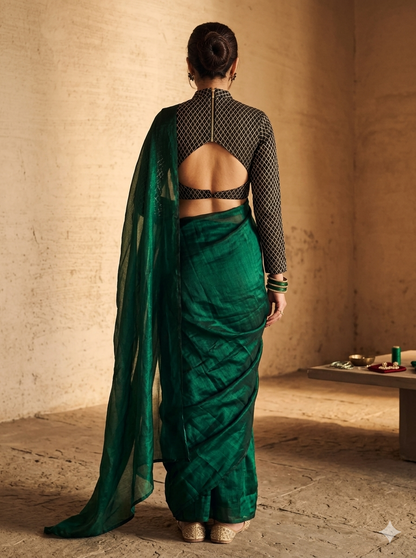 Premium Space Silk , Shine Saree/Sari