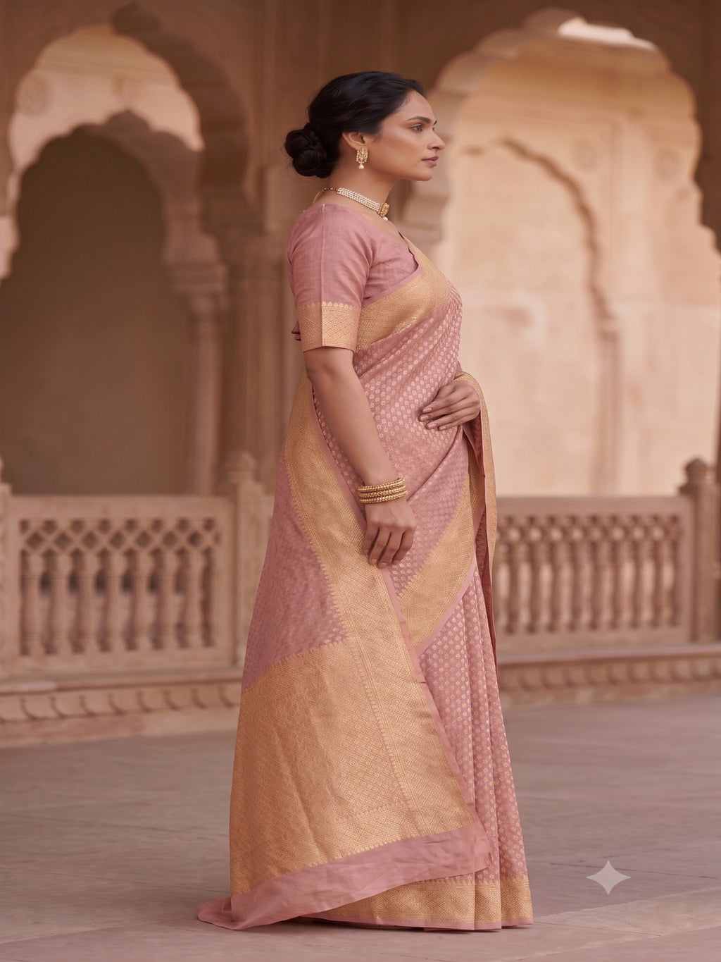 Woven Design Zari Organza Silk Saree