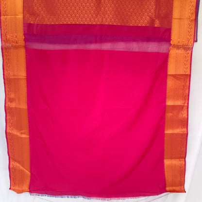 Women's Soft Silk Golden Border Blue Saree Kanjivaram Style Sari